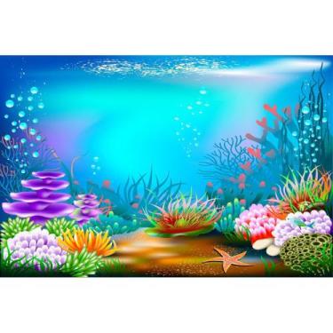 Imagem de Painel De Lona Fundo Do Mar 07 - Fabrika de Festa, 180x120cm