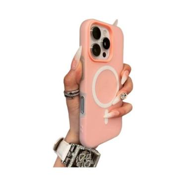 Imagem de Capa Magnética Transparente Fosca Macia Com Carregamento Sem Fio Em Co