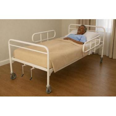 Imagem de Cama Hospitalar Manual 5 Posições suporta até 150 kg com Colchão Desid