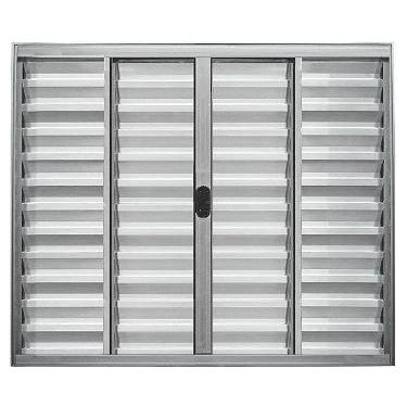 Imagem de Veneziana 6 Folhas Sem Grade Linha 18 - Prover Esquadrias, 120X120, Br