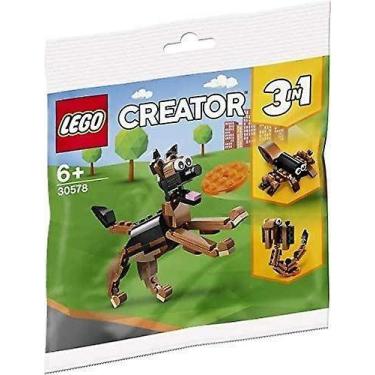 Imagem de Conjunto de bolsas plásticas Toy LEGO Creator German Shepherd Dog 3057