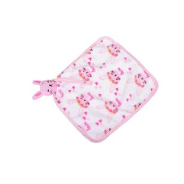 Imagem de Naninha Carinhas REF5004 Coelha Rosa - Aconchego e Segurança para Bebê