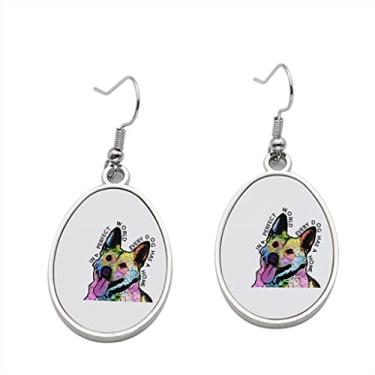Imagem de Brinco de pastor alemão Perfect World – Brincos pendentes para meninas – Presente de festa de aniversário dos namorados