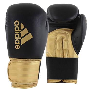 Imagem de adidas Hybrid 100 Luvas de boxe e kickboxing unissex, BLACK/GOLD, 10 oz