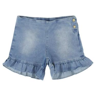 Imagem de Shorts Look Jeans Babado Jeans - Unica - 4