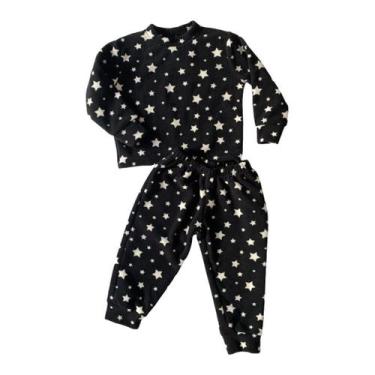 Imagem de Pijama Térmico Infantil Estrelas Azul Fit And Fly