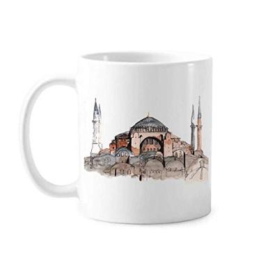 Imagem de Caneca Turquia Hagia Sophia Istanbul cerâmica xícara de café porcelana louça