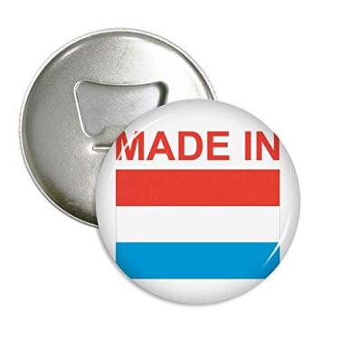 Imagem de Feito no Luxemburgo Country Love abridor de garrafas ímã de geladeira emblema multifuncional