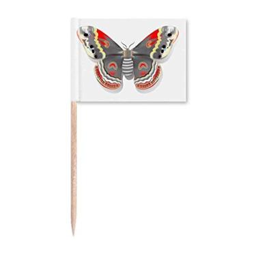 Imagem de Borboleta de pipa 3D em estilo chinês bandeiras de palito de dente marcador Topper Decoração de festa
