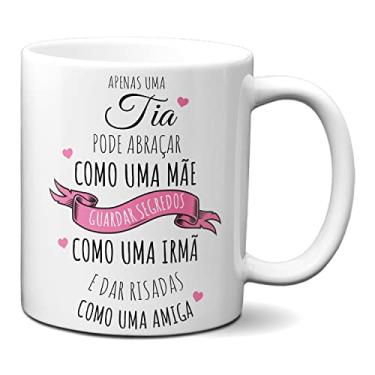 Imagem de Caneca Tia É Como Uma Mãe Presente Xícara Personalizada (Branca)
