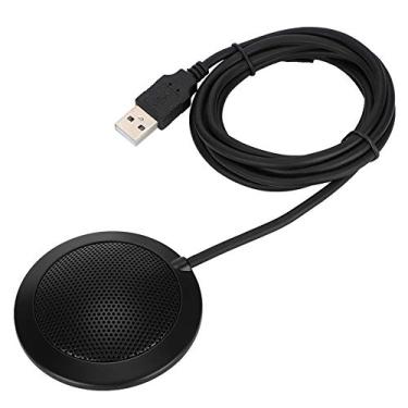 Imagem de Microfone USB Omnidirecional, Capa de Malha de Metal Com Som Portátil de 360 Graus, Microfone de Mesa de Alta Sensibilidade, Linha de 1,8 M, para Reuniões de Mesa, Videoconferências, Jogos Ao Vivo