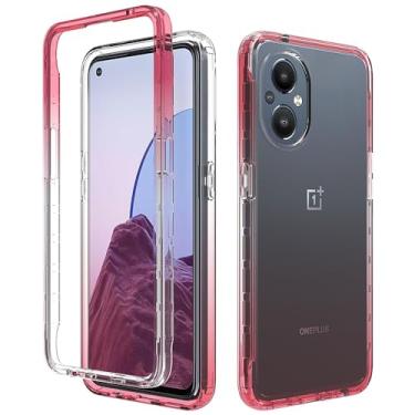 Imagem de Capa Protetora para Celular Capa compatível com OnePlus Nord N20 5G, capa protetora ultrafina à prova de choque, capa traseira translúcida antiarranhões, TPU e capa de telefone rígida para PC para Nor