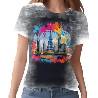 Imagem de Camiseta Camisa Estampada Dubai Cidade Ostentação Hd 1 - Enjoy Shop