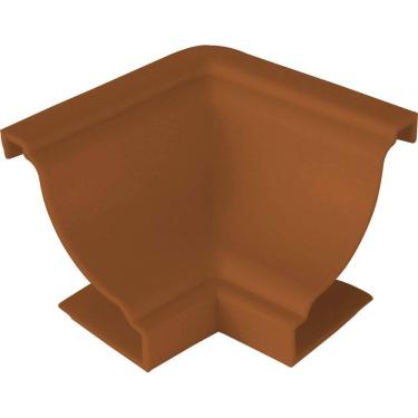 Imagem de Canto Interno Polifort 8mm x 25mm Caixa com 4 Unidades Mogno