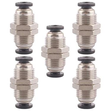 Imagem de DERPIPE Junção de anteparo de encaixe do tubo de 1,5 cm com rosca dupla OD (5 pacotes)