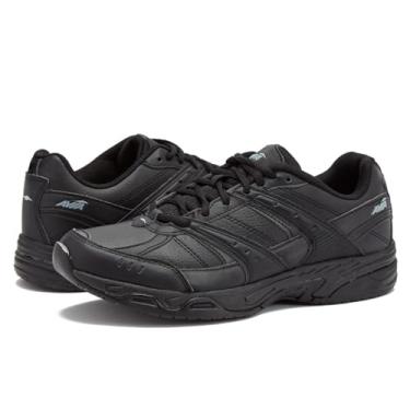 Imagem de Avia Tênis feminino antiderrapante Avi-Union II – Tênis feminino confortável para trabalho ou caminhada, médio ou largo, preto ou branco, Preto/Castle Rock, 9 Wide