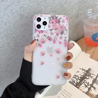 Imagem de 3D Relief Painted Phone Case para iphone 12 Mini 11 Pro XS Max 7 8 Plus 6 6s XR XR Flor em relevo Soft Silicone Protetor Capa traseira, 03,12 pro max 6.7