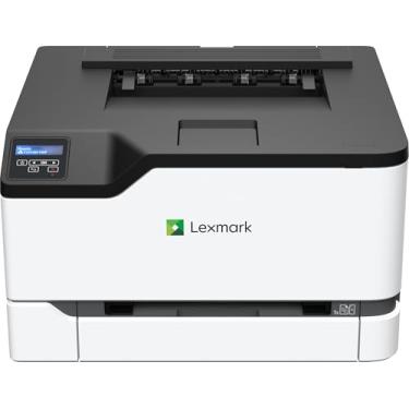 Imagem de Lexmark Impressora a laser CS331dw - Cor - 26 ppm Mono/26 ppm Cor - Impressão de 600 dpi - Impressão dupla automática - LAN sem fio, branco/cinza, médio (40N9020)