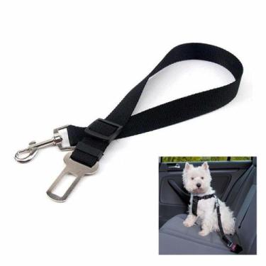 Imagem de Cinto de Segurança Pet Cao Cachorro Coleira Guia Animal de Estimaçao C