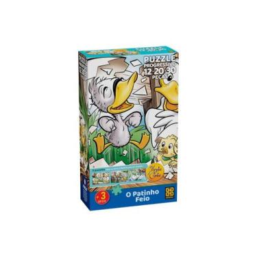 Imagem de Puzzle Progressivo 12-20-30 peças O Patinho Feio- Grow
