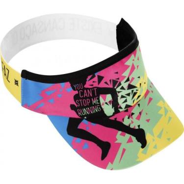 Imagem de Viseira para Corrida HUPI Can't Stop Me, ÚNICO, Rosa, Preto