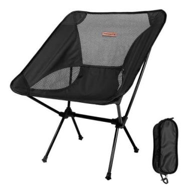 Imagem de Cadeira Dobrável Portátil Suporta 140kg Pesca Camping Acampamentos - T