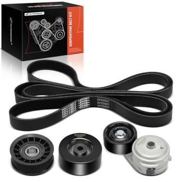 Imagem de A-Premium Kit de transmissão de correia serpentina do motor compatível com carros Chevrolet - Silverado 2500 HD 2001, Silverado 3500 2001-6.6L