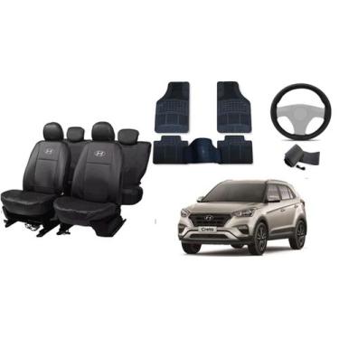 Imagem de Jogo de Capa de Couro para Creta 14-20 + Capa de Volante + Tapete Sob 