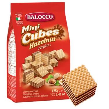 Imagem de Biscoito wafer cocoa balocco mini cubo sabor avelã 125g