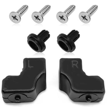 Imagem de SYudwen Amortecedor de borracha superior da porta traseira, compatível com F-250/F-350/F-450/F-550 Svper Duty, substitui OE# HC3Z-99439A00-A e HC3Z-99439A00-B(esquerda e direita, preta)