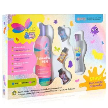 Imagem de Kit Mix Beauty Slime ( Shampoo 200ml + 3 frascos para mistura + 3 cora