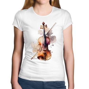 Imagem de Baby Look Algodão Violino - Foca na Moda, Branco, GG