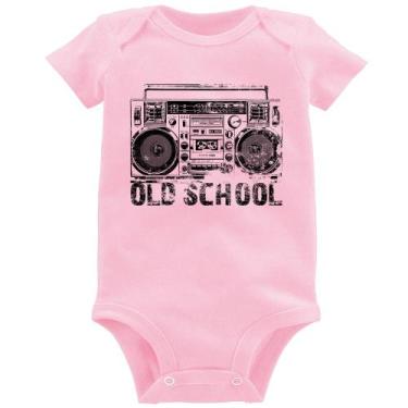 Imagem de Body Bebê Old School Boombox - Foca na Moda, Rosa bebê, M