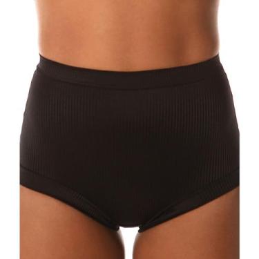 Imagem de Kit 4 Calcinhas Bourbon Demillus 26406 Modelagem Alta, Preto, EG