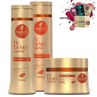 Imagem de Kit Haskell Tutano Shampoo Condicionador Mascara 300g