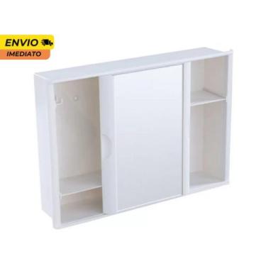 Imagem de Armário de Banheiro com espelho armarinho versátil com espelho banheir