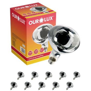 Imagem de 40 Lâmpada Aquecimento Alimentos Infravermelho 250x220v Ourolux, 220V