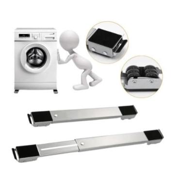 Imagem de Suporte De Base Com Rodinha Para Geladeira Fogão E Máquina De Lavar Lousa Base Carrinho até 200kg Ajustável