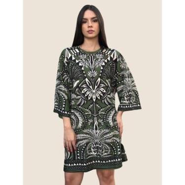 Imagem de Vestido Tshirt Estampado Big Balamana Farm Cor:;Tamanho:GG-Feminino