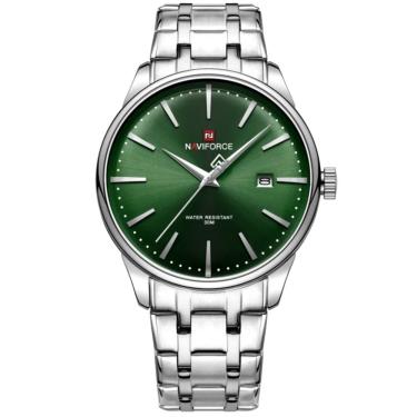 Imagem de Relógio De Quartzo Masculino Pulseira De Aço Inoxidável Resistente à água Verde