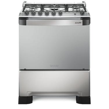 Imagem de Fogão Mueller 5 Bocas Decorato Gourmet Inox Com Timer E Tripla Chama Inox Bivolt