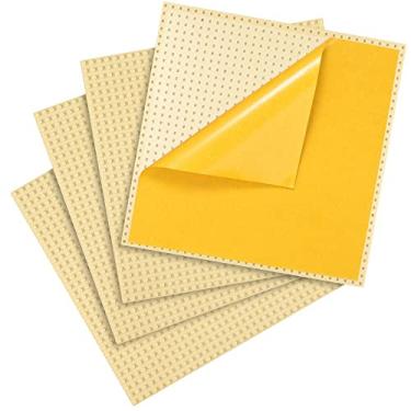Imagem de Placas de base autoadesivas para montar – Compatível com todas as principais marcas – Pacote com 4 – 25,4 cm x 25,4 cm (bege)
