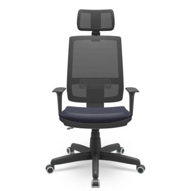 Imagem de Cadeira Brizza Presidente Tela Facto Dunas Azul Marinho