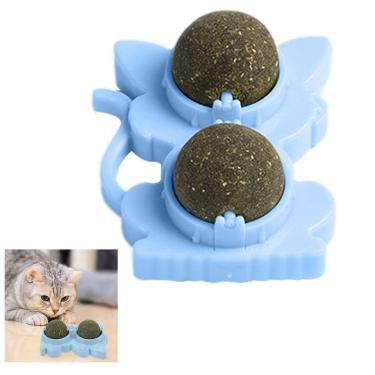 Imagem de Brinquedo De Gato Pet Interativo Catnip Menta Bola Bolinha Lazer Interativo Diversao