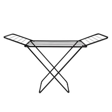 Imagem de Varal De Chão Aço Slim Com Abas Mor 6216 144cm Preto