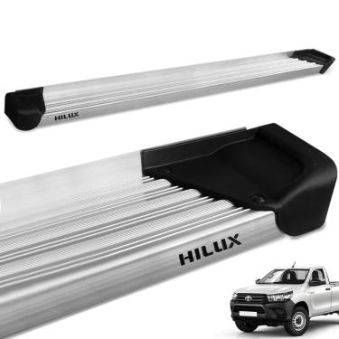 Imagem de Estribo Lateral Hilux CS 2016 a 2024 Aluminio Natural A3