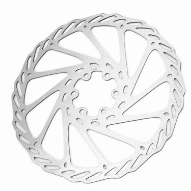 Imagem de Luqeeg Disco de freio de mountain bike, rotor de aço inoxidável, pastilhas de freio de bicicleta com design G3, dissipação de calor rápida, leve e durável para todos os cubos de disco (180 mm)