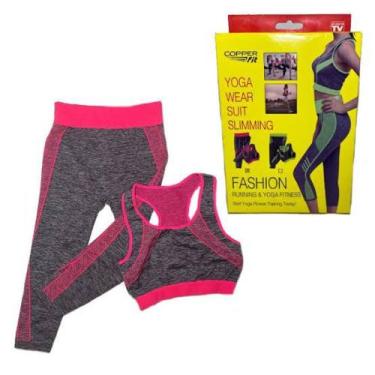 Imagem de conjunto fitness feminino legging+ top academia - ACHOU PRESENTES, Ros
