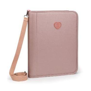 Imagem de Fichário Universitário Feminino Zíper A4 Kika, Preto