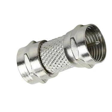 Imagem de Emenda F Coaxial Macho X Macho Rg6 Rg59 Metal 50PÇS